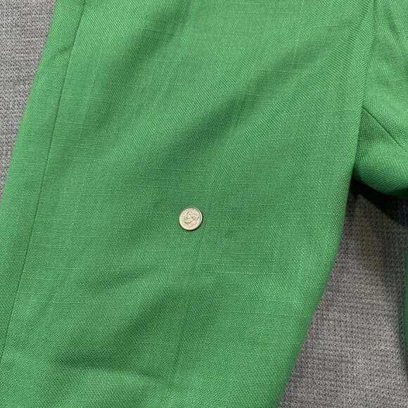 Vintage JH Collectibles Womens 8-11 Kelly Green Vest and Wide-Leg Pantsuit Set - Picture 12 of 16